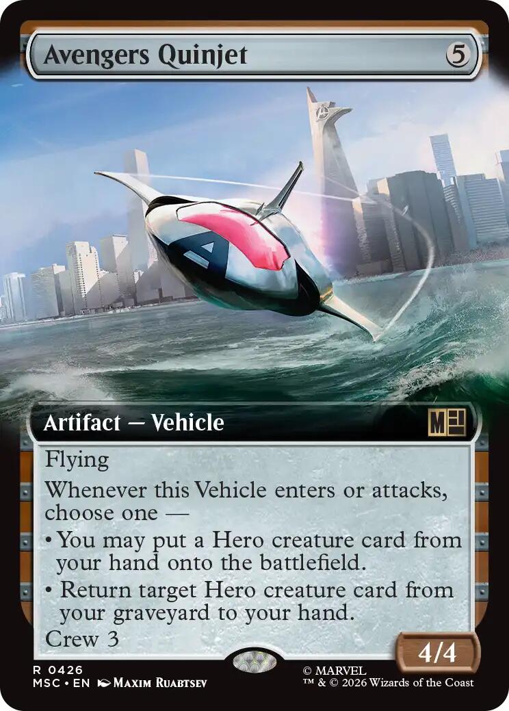 Avengers Quinjet (Extended Art) [Marvel Super Heroes Commander] | Exor Games Dartmouth