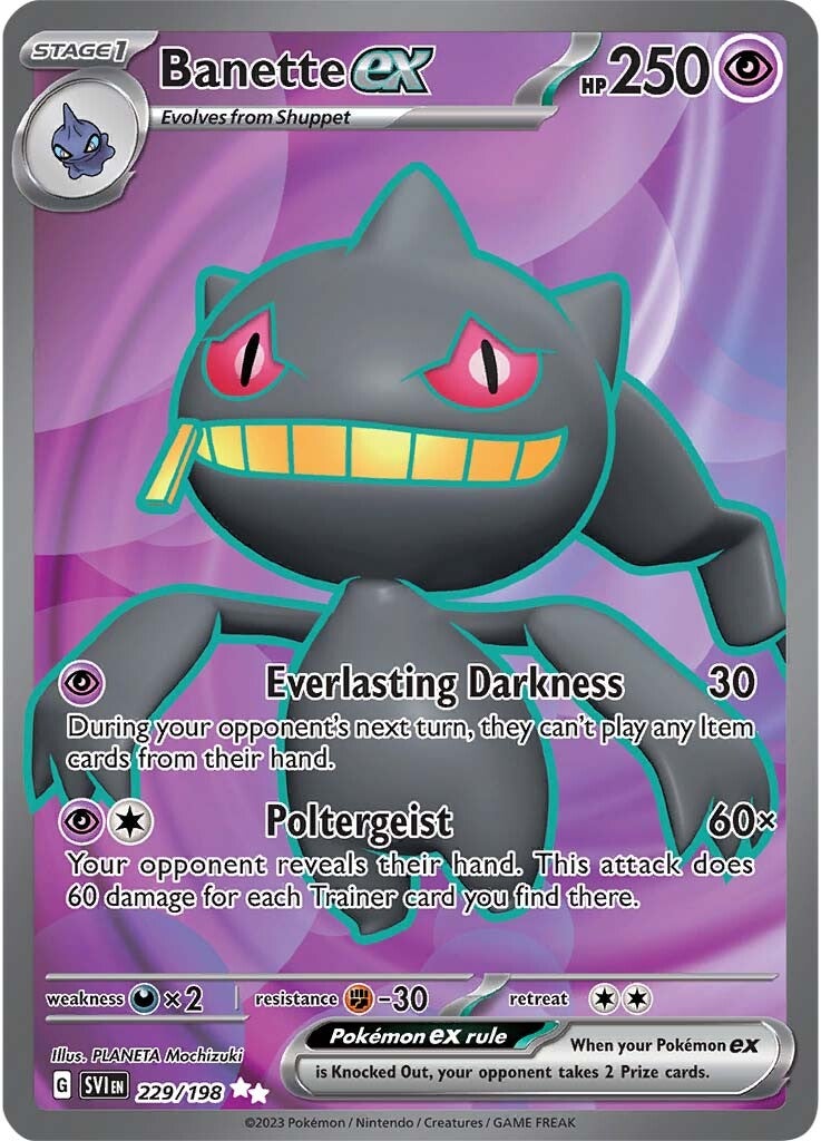 Banette ex (229/198) [Scarlet & Violet: Base Set] | Exor Games Dartmouth