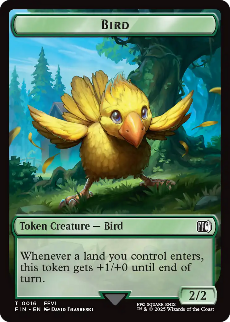 Hero (0006) // Bird (0016) Double-Sided Token [FINAL FANTASY Tokens] | Exor Games Dartmouth