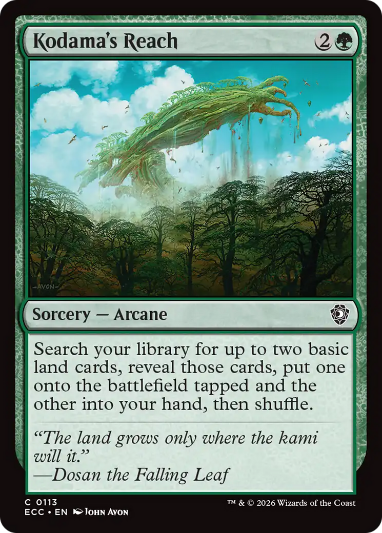 Kodama's Reach [Lorwyn Eclipsed Commander] | Exor Games Dartmouth