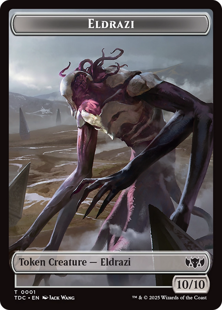 Eldrazi // Citizen Double-Sided Token [Tarkir: Dragonstorm Commander Tokens] | Exor Games Dartmouth