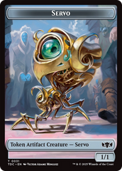 Servo // Warrior Double-Sided Token [Tarkir: Dragonstorm Commander Tokens] | Exor Games Dartmouth