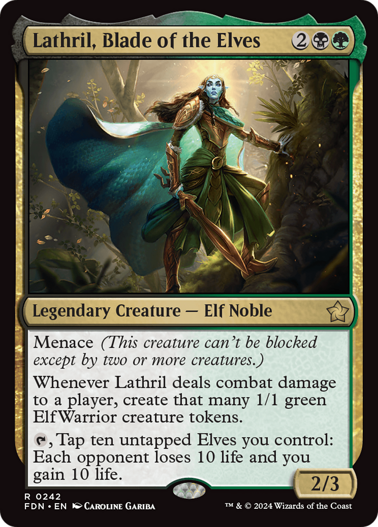 Lathril, Blade of the Elves [Foundations] | Exor Games Dartmouth