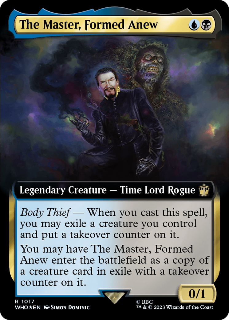 The Master, Formed Anew (Extended Art) (Surge Foil) [Doctor Who] | Exor Games Dartmouth