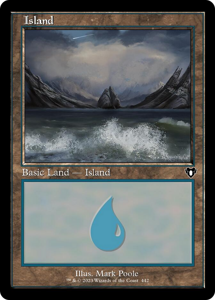 Island (442) (Retro) [Commander Masters] | Exor Games Dartmouth