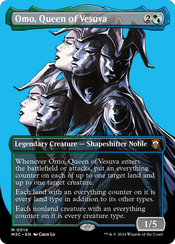 Omo, Queen of Vesuva (Borderless) [Modern Horizons 3 Commander] | Exor Games Dartmouth