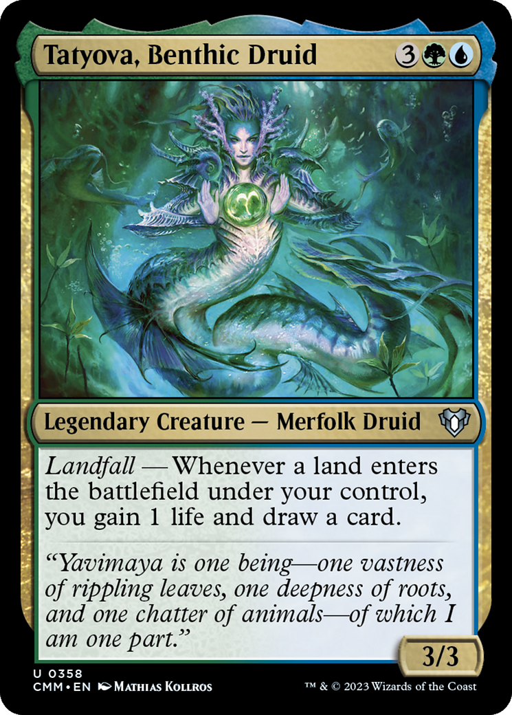 Tatyova, Benthic Druid [Commander Masters] | Exor Games Dartmouth