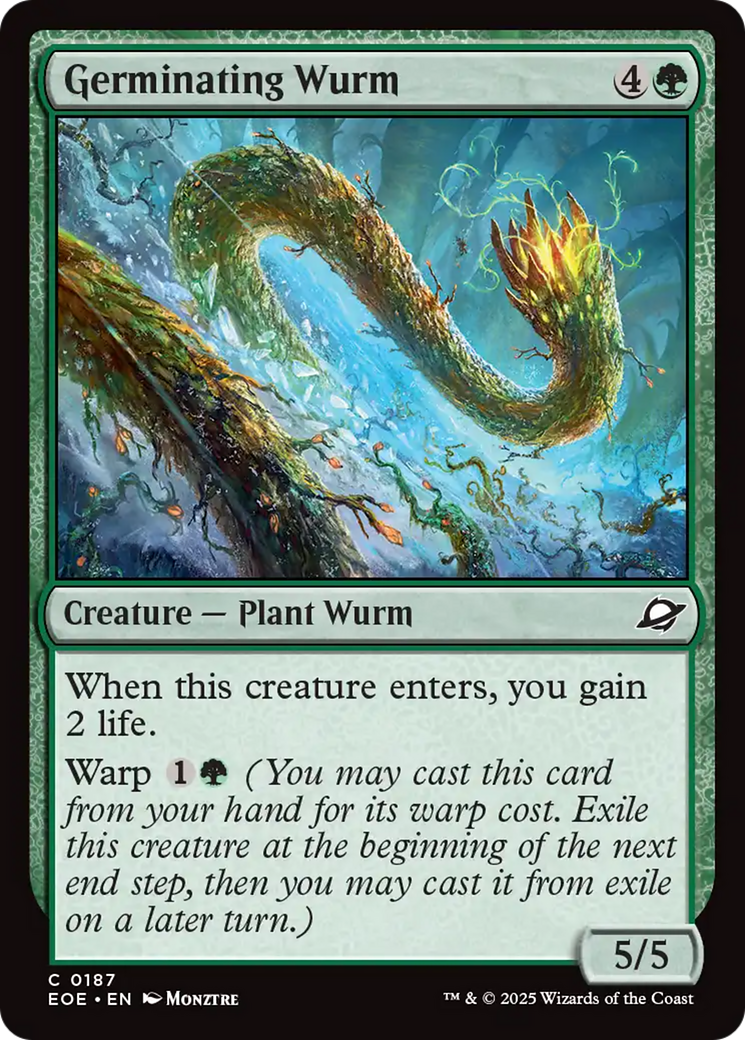Germinating Wurm [Edge of Eternities] | Exor Games Dartmouth