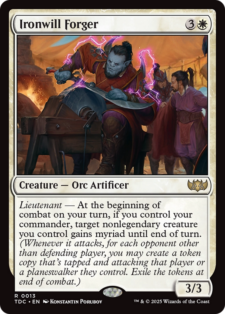Ironwill Forger [Tarkir: Dragonstorm Commander] | Exor Games Dartmouth