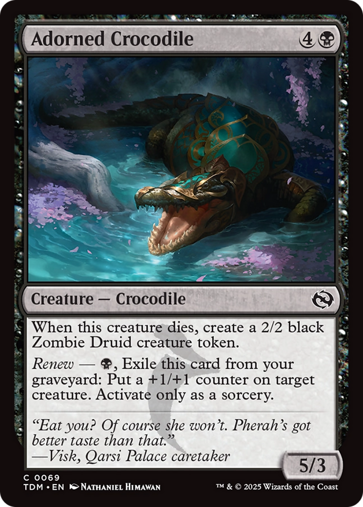 Adorned Crocodile [Tarkir: Dragonstorm] | Exor Games Dartmouth