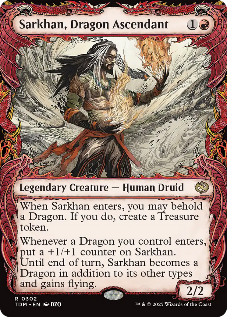 Sarkhan, Dragon Ascendant (0302) (Showcase) [Tarkir: Dragonstorm] | Exor Games Dartmouth