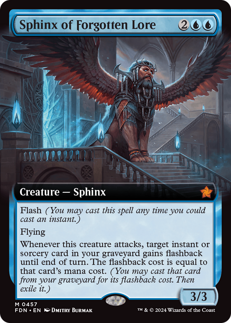 Sphinx of Forgotten Lore (Extended Art) [Foundations] | Exor Games Dartmouth