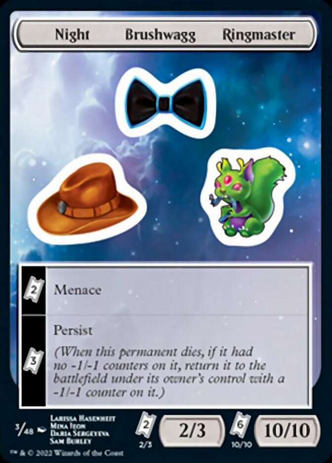 Night Brushwagg Ringmaster [Unfinity Stickers] | Exor Games Dartmouth