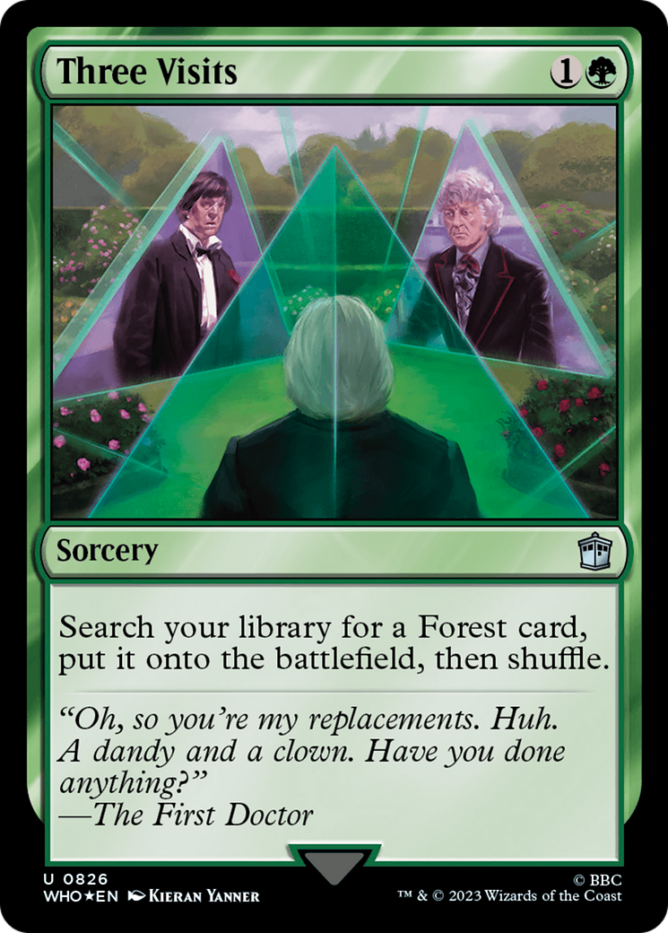 Three Visits (Surge Foil) [Doctor Who] | Exor Games Dartmouth