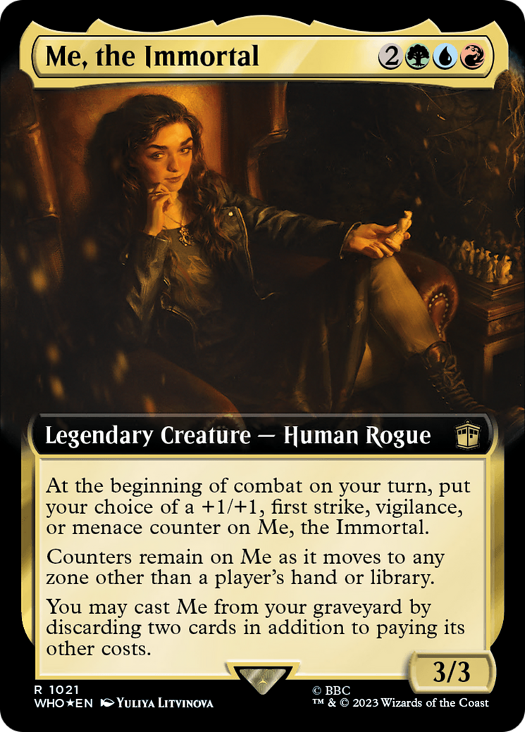 Me, the Immortal (Extended Art) (Surge Foil) [Doctor Who] | Exor Games Dartmouth