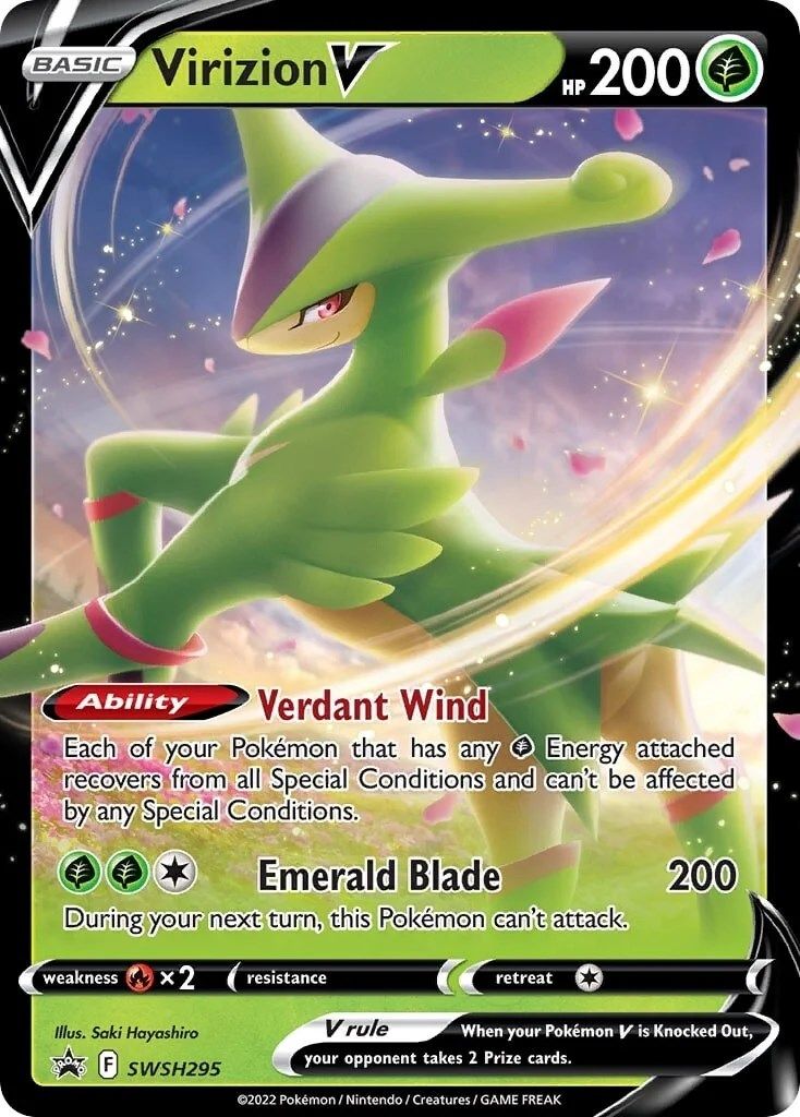 Virizion V (SWSH295) [Sword & Shield: Black Star Promos] | Exor Games Dartmouth