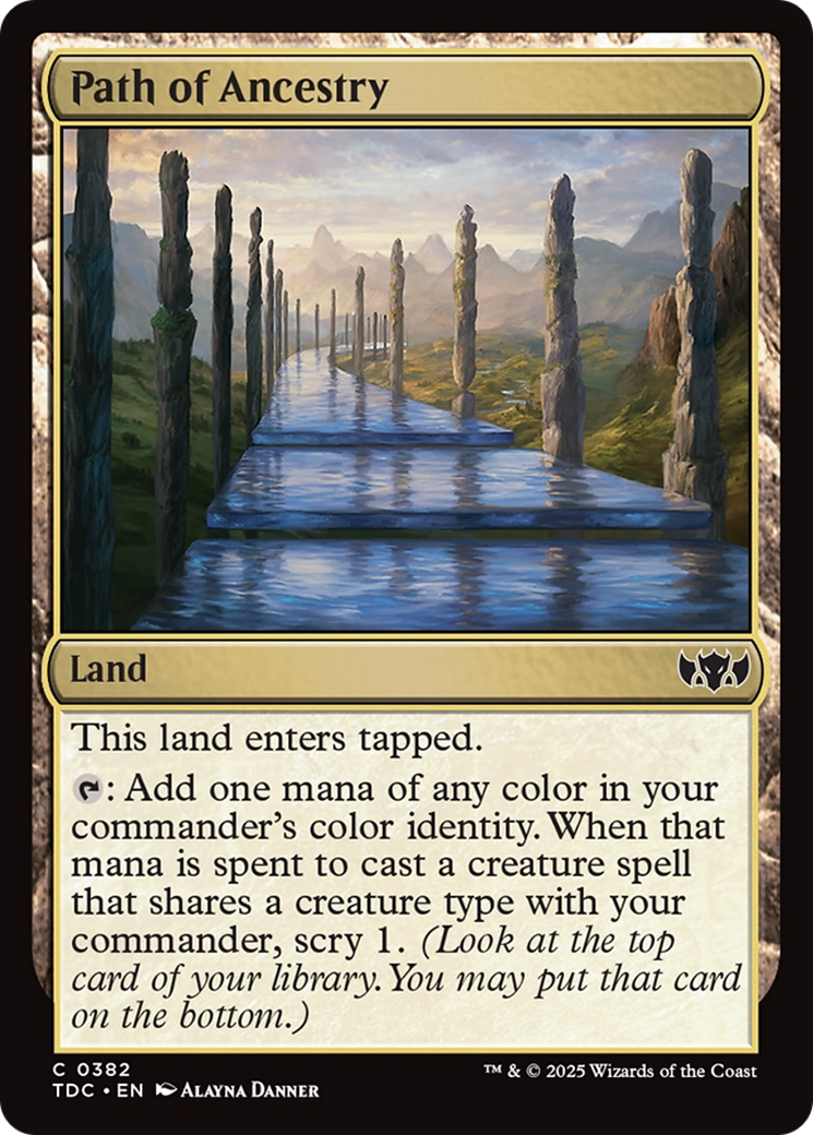 Path of Ancestry [Tarkir: Dragonstorm Commander] | Exor Games Dartmouth