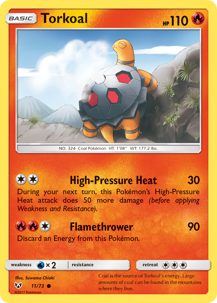 Torkoal (11/73) [Sun & Moon: Shining Legends] | Exor Games Dartmouth