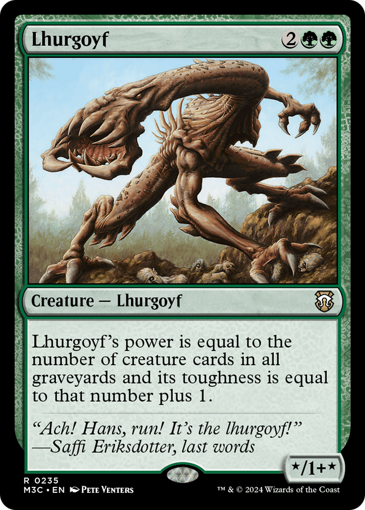 Lhurgoyf (Ripple Foil) [Modern Horizons 3 Commander] | Exor Games Dartmouth