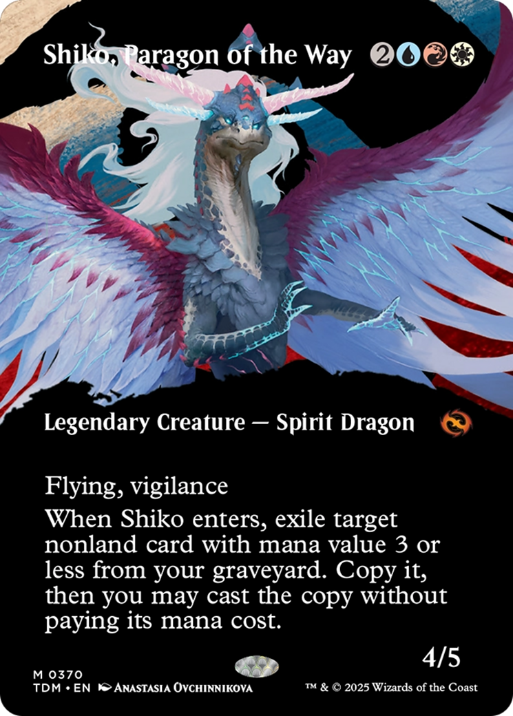Shiko, Paragon of the Way (Borderless) [Tarkir: Dragonstorm] | Exor Games Dartmouth