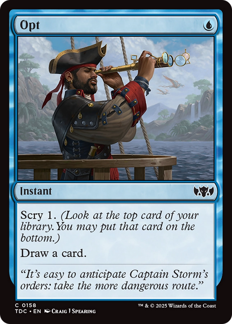 Opt [Tarkir: Dragonstorm Commander] | Exor Games Dartmouth