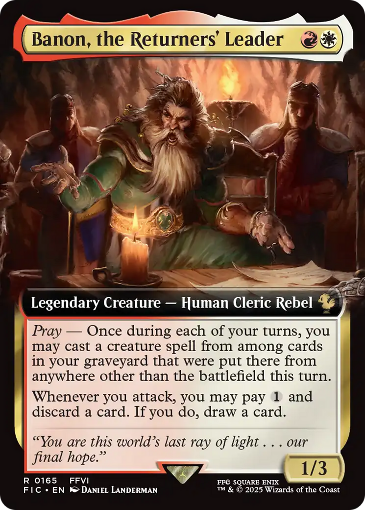 Banon, the Returners' Leader (Extended Art) [FINAL FANTASY Commander] | Exor Games Dartmouth