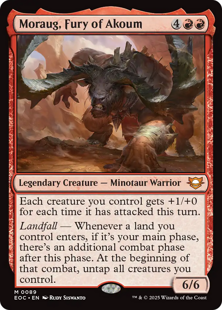 Moraug, Fury of Akoum [Edge of Eternities Commander] | Exor Games Dartmouth