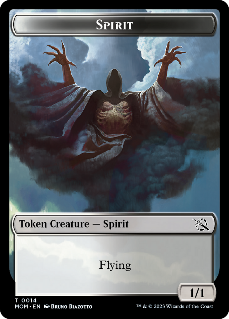 Treasure (20) // Spirit (14) Double-Sided Token [March of the Machine Tokens] | Exor Games Dartmouth