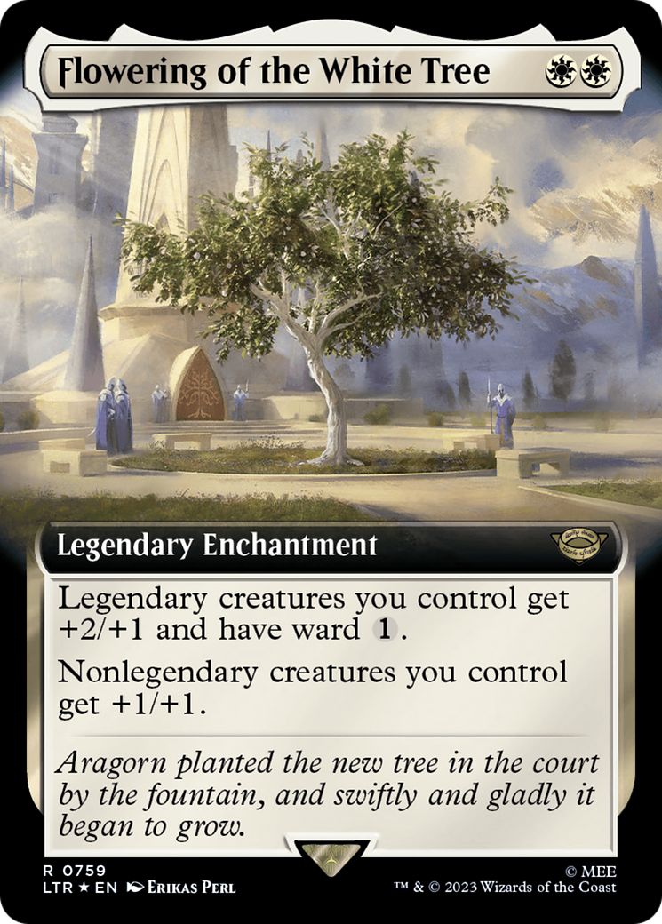 Flowering of the White Tree (Extended Art) (Surge Foil) [The Lord of the Rings: Tales of Middle-Earth] | Exor Games Dartmouth