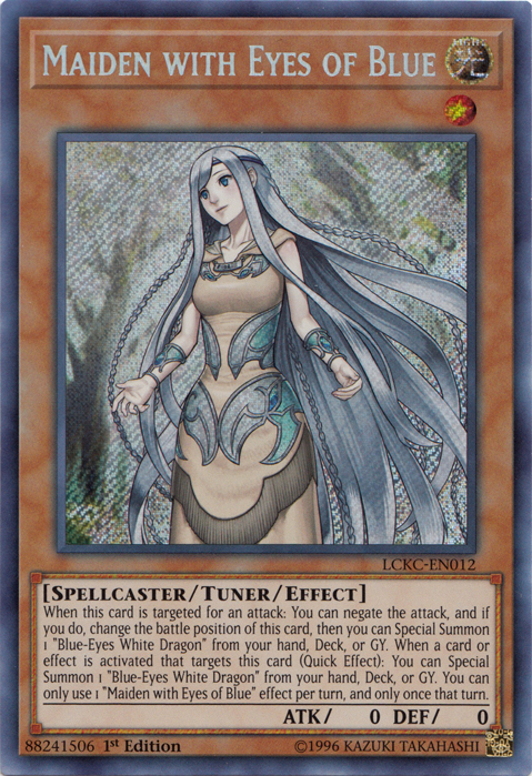 Maiden with Eyes of Blue [LCKC-EN012] Secret Rare | Exor Games Dartmouth