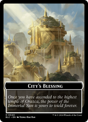 Hamster // City's Blessing Double-Sided Token [Bloomburrow Commander Tokens] | Exor Games Dartmouth