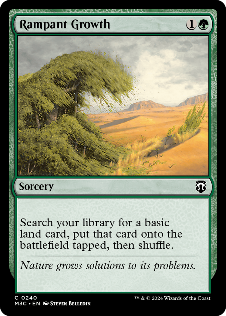 Rampant Growth (Ripple Foil) [Modern Horizons 3 Commander] | Exor Games Dartmouth