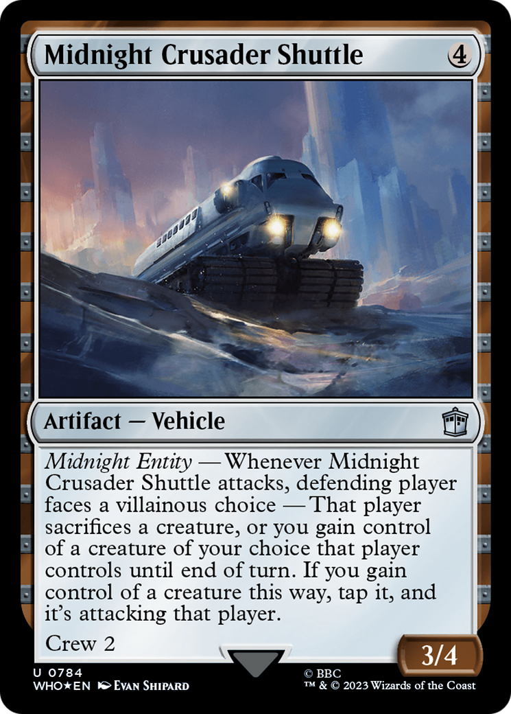 Midnight Crusader Shuttle (Surge Foil) [Doctor Who] | Exor Games Dartmouth