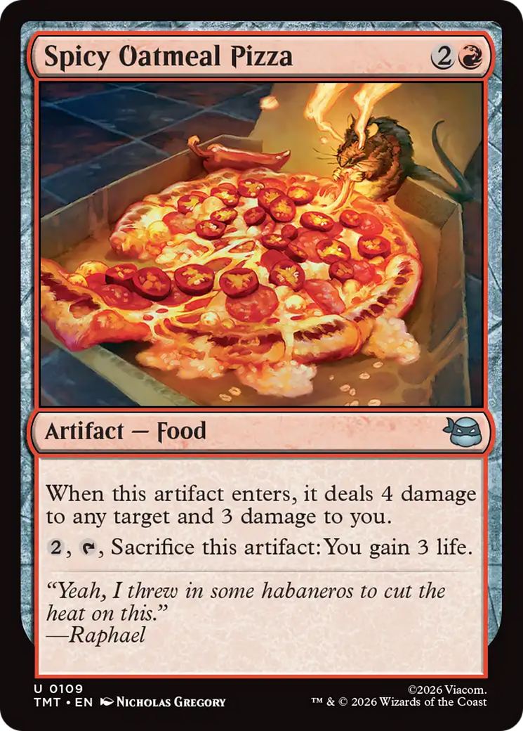 Spicy Oatmeal Pizza [Teenage Mutant Ninja Turtles] | Exor Games Dartmouth