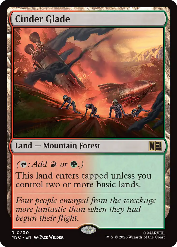 Cinder Glade (Surge Foil) [Marvel Super Heroes Commander] | Exor Games Dartmouth