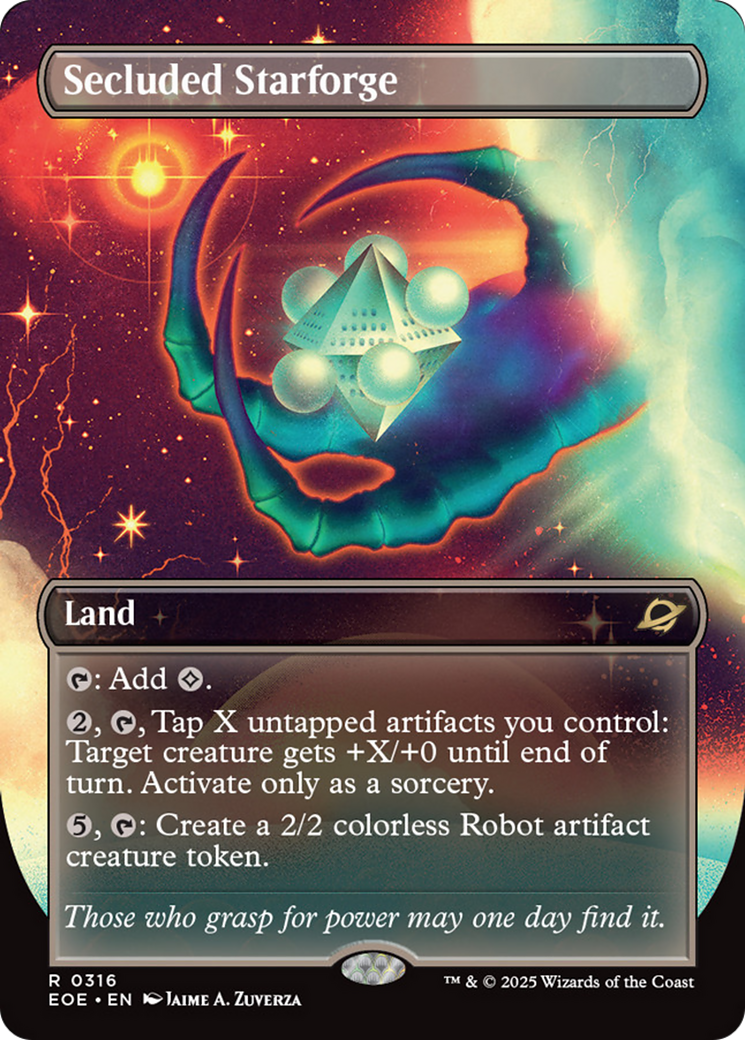 Secluded Starforge (Borderless) [Edge of Eternities] | Exor Games Dartmouth