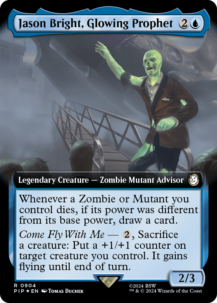 Jason Bright, Glowing Prophet (Extended Art) (Surge Foil) [Fallout] | Exor Games Dartmouth