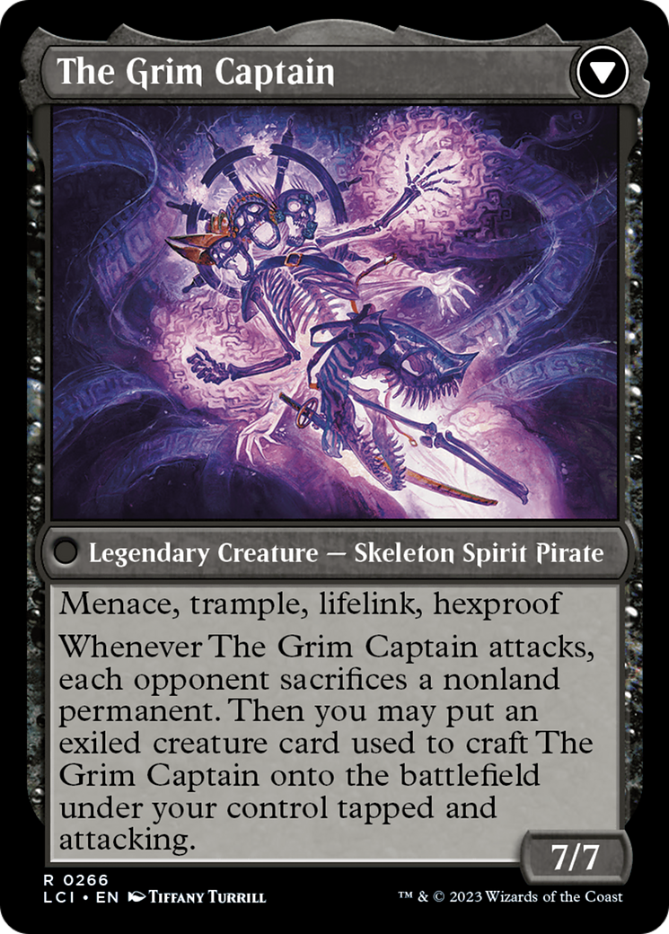 Throne of the Grim Captain // The Grim Captain [The Lost Caverns of Ixalan Prerelease Cards] | Exor Games Dartmouth