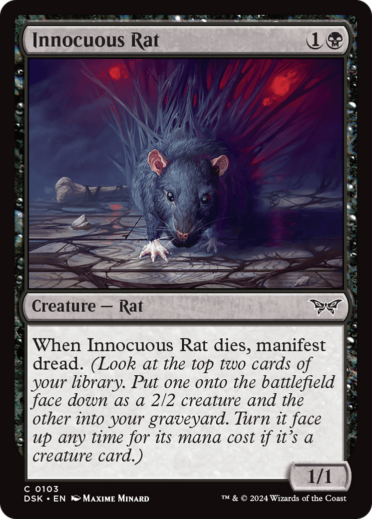 Innocuous Rat [Duskmourn: House of Horror] | Exor Games Dartmouth