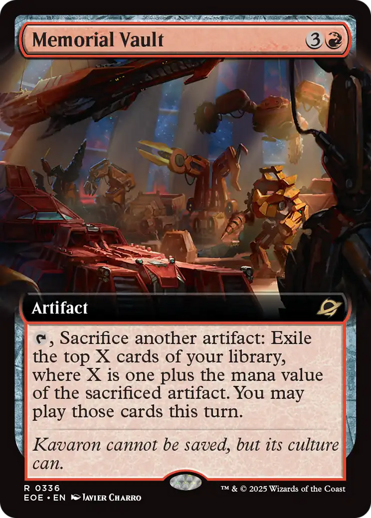 Memorial Vault (Extended Art) [Edge of Eternities] | Exor Games Dartmouth