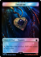 Warrior // Treasure (0061) Double-Sided Token (Surge Foil) [Doctor Who Tokens] | Exor Games Dartmouth