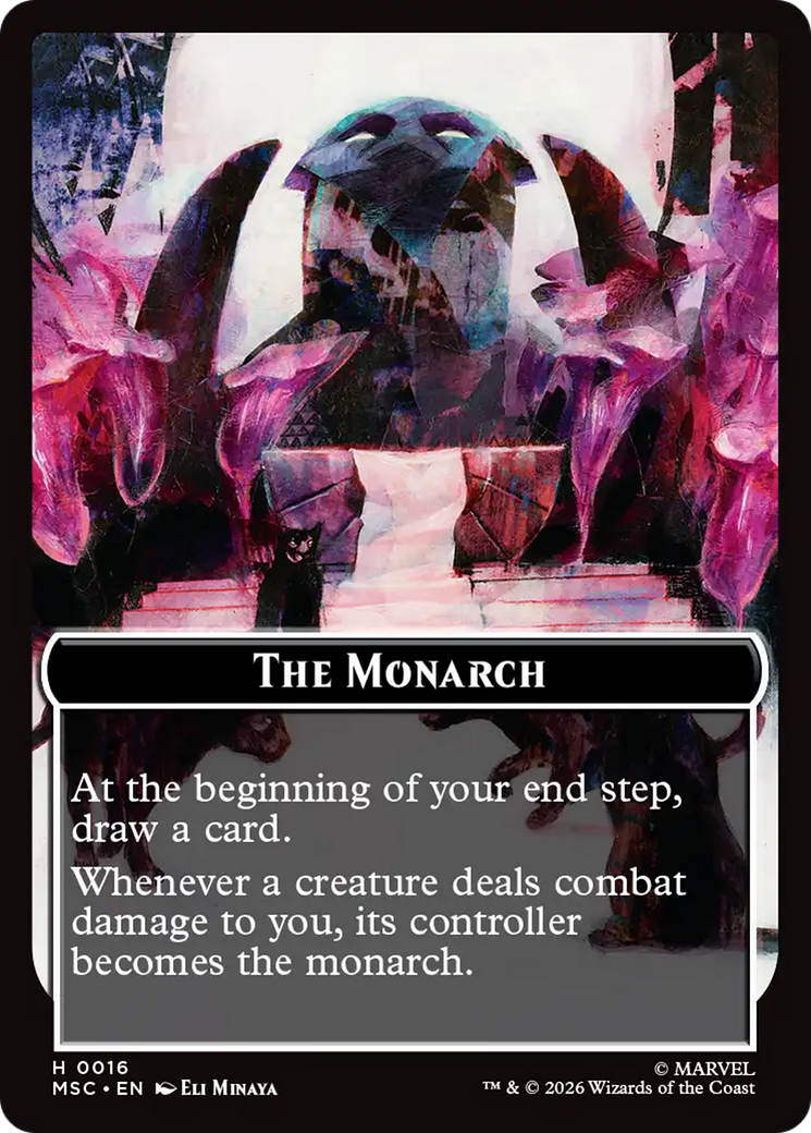 The Monarch (016) // Vibranium (015) Double-Sided Token [Marvel Super Heroes Commander Tokens] | Exor Games Dartmouth