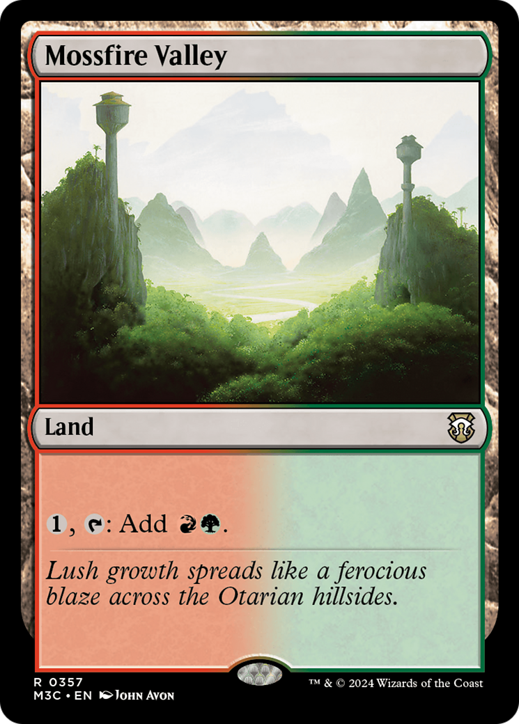Mossfire Valley (Ripple Foil) [Modern Horizons 3 Commander] | Exor Games Dartmouth