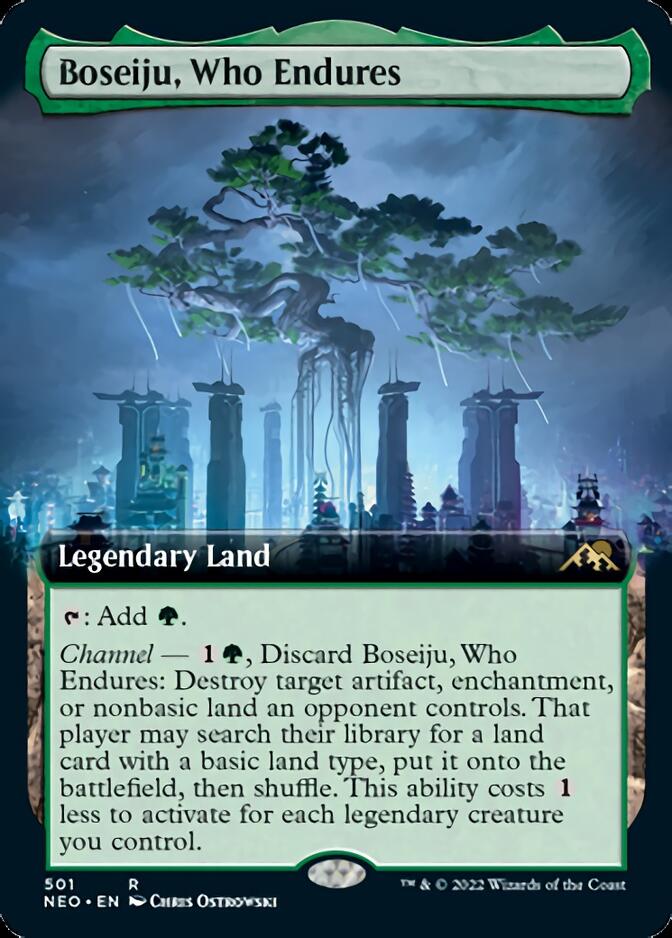 Boseiju, Who Endures (Extended Art) [Kamigawa: Neon Dynasty] | Exor Games Dartmouth