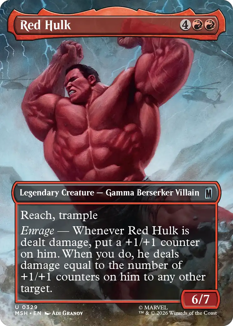 Red Hulk (Borderless) [Marvel Super Heroes] | Exor Games Dartmouth