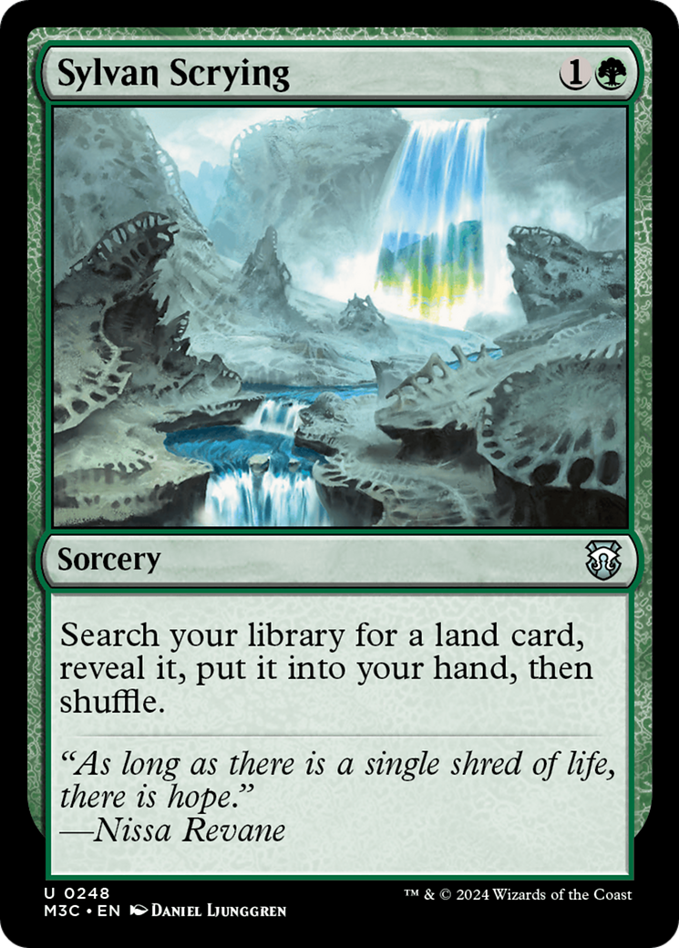 Sylvan Scrying (Ripple Foil) [Modern Horizons 3 Commander] | Exor Games Dartmouth