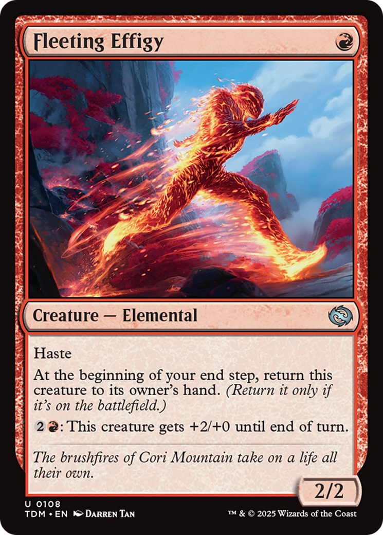 Fleeting Effigy [Tarkir: Dragonstorm] | Exor Games Dartmouth