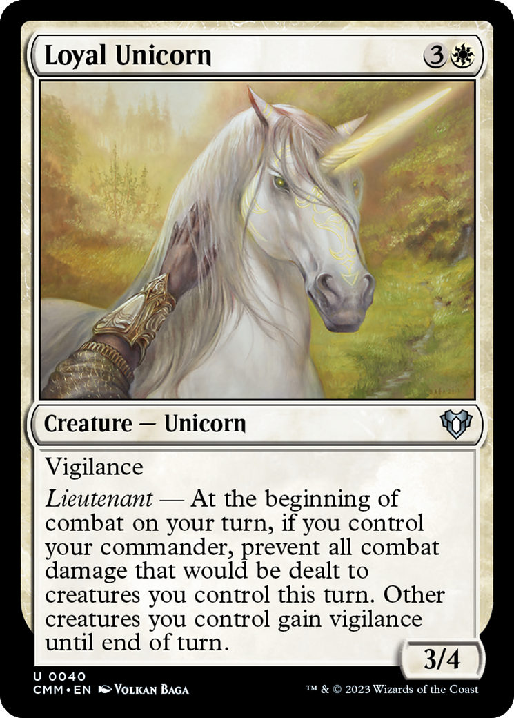 Loyal Unicorn [Commander Masters] | Exor Games Dartmouth