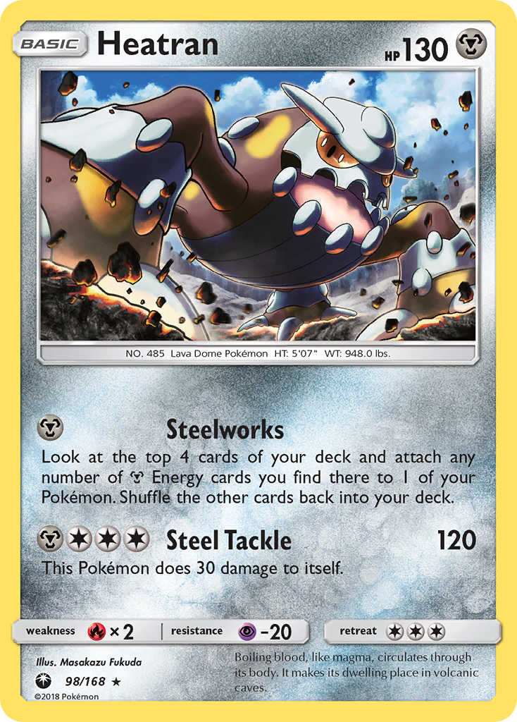 Heatran (98/168) [Sun & Moon: Celestial Storm] | Exor Games Dartmouth