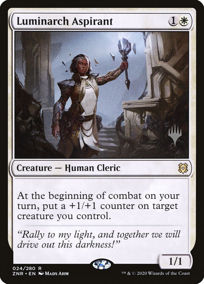 Luminarch Aspirant (Promo Pack) [Zendikar Rising Promos] | Exor Games Dartmouth